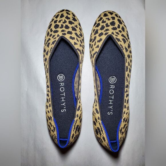 Rothy’s The Flat in Leopard Print - Retired Pattern Size 8